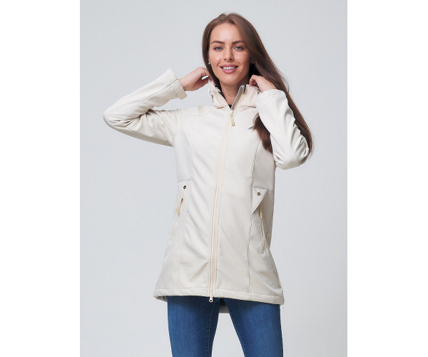 Ветровка  женская бежевого цвета 2037B