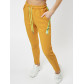 Брюки зауженные женские горчичного цвета 222066G