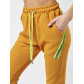 Брюки зауженные женские горчичного цвета 222066G