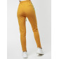 Брюки зауженные женские горчичного цвета 222066G
