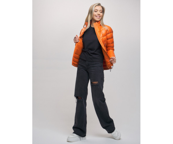 Пуховик еврозима Valianly оранжевого цвета 32121O
