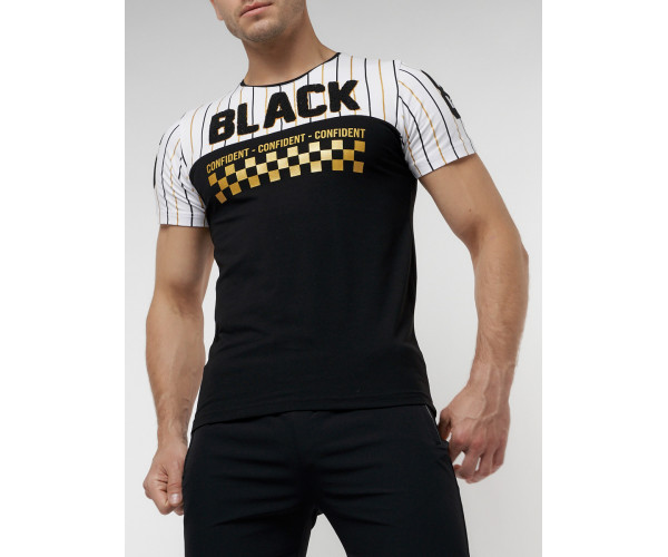 Подростковая футболка черного цвета 220016Ch