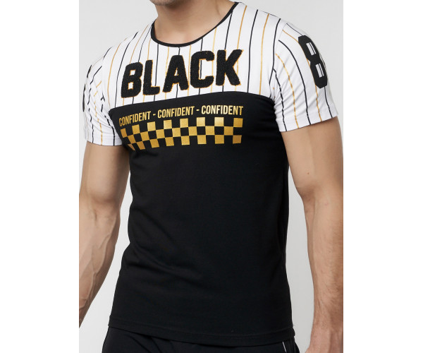 Подростковая футболка черного цвета 220016Ch