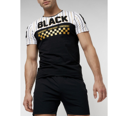 Подростковая футболка черного цвета 220016Ch