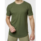 Мужская футболка однотонная хаки цвета 221487Kh