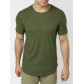 Мужская футболка однотонная хаки цвета 221487Kh