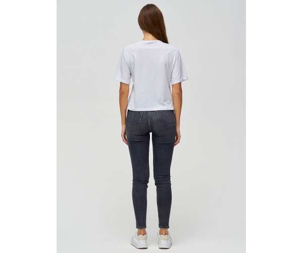 Топ футболка женская белого цвета 15008Bl