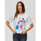 Топ футболка женская белого цвета 15008Bl
