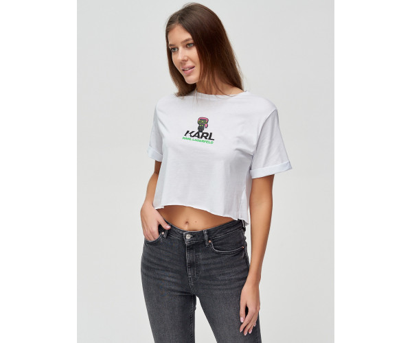 Топ футболка женская белого цвета 9008Bl