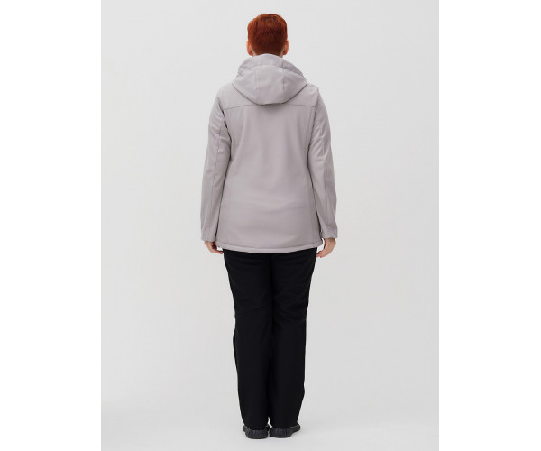 Костюм  bigsize серого цвета 02032-1Sr