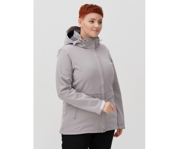 Костюм  bigsize серого цвета 02032-1Sr