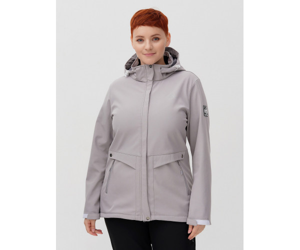 Костюм  bigsize серого цвета 02032-1Sr