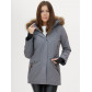Парка женская  серого цвета 1957Sr