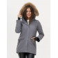 Парка женская  серого цвета 1957Sr