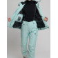 Горнолыжный костюм женский бирюзового цвета 77039Br