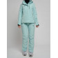 Горнолыжный костюм женский бирюзового цвета 77039Br