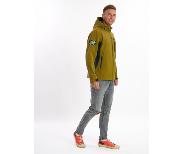 Ветровка мужская хаки цвета 495Kh