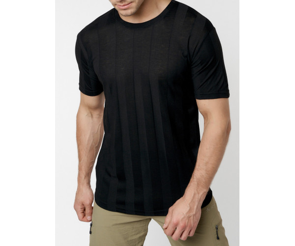 Однотонная футболка черного цвета 221411Ch