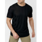 Однотонная футболка черного цвета 221411Ch