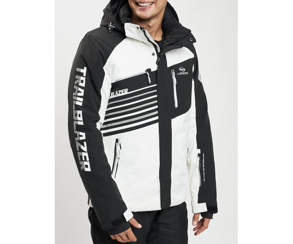 Горнолыжная куртка мужская белого цвета 77012Bl