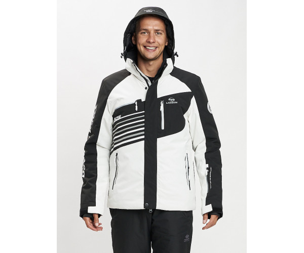 Горнолыжная куртка мужская белого цвета 77012Bl