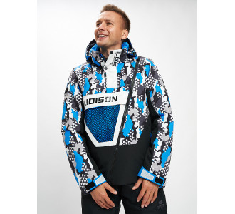 Горнолыжная куртка анорак мужская синего цвета 77027S