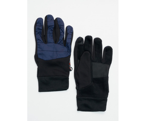 Перчатки спортивные мужские демисезонные темно-синего цвета 611TS