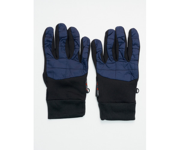 Перчатки спортивные мужские демисезонные темно-синего цвета 611TS