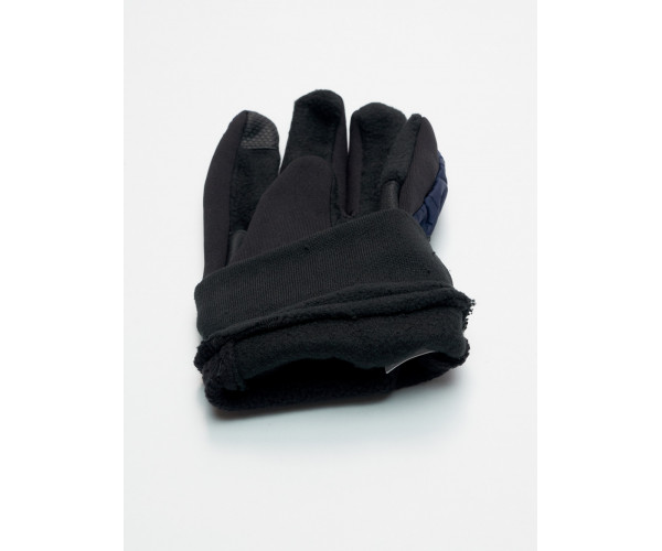 Перчатки спортивные мужские демисезонные темно-синего цвета 611TS