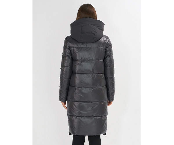 Куртка зимняя темно-серого цвета 72168TC