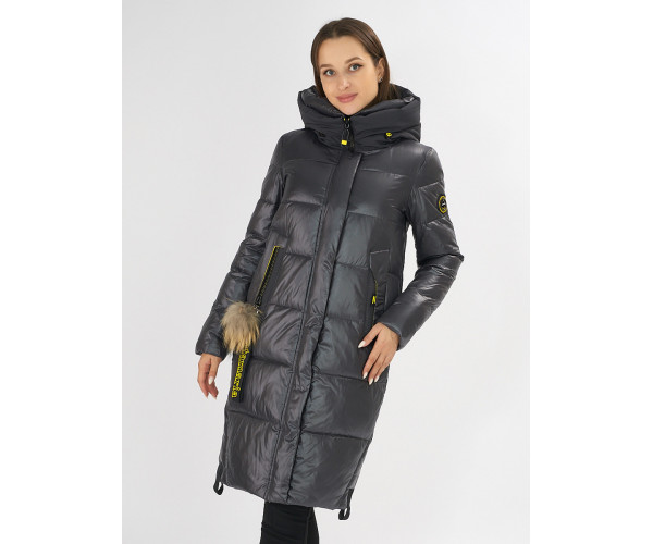 Куртка зимняя темно-серого цвета 72168TC