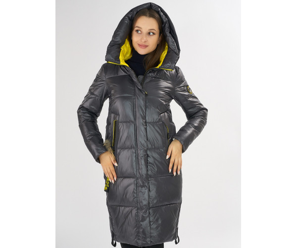 Куртка зимняя темно-серого цвета 72168TC