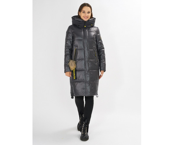 Куртка зимняя темно-серого цвета 72168TC