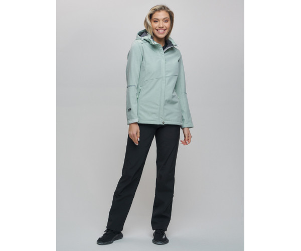 Костюм женский  бирюзового цвета 02035Br