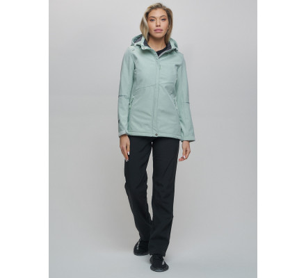 Костюм женский  бирюзового цвета 02035Br