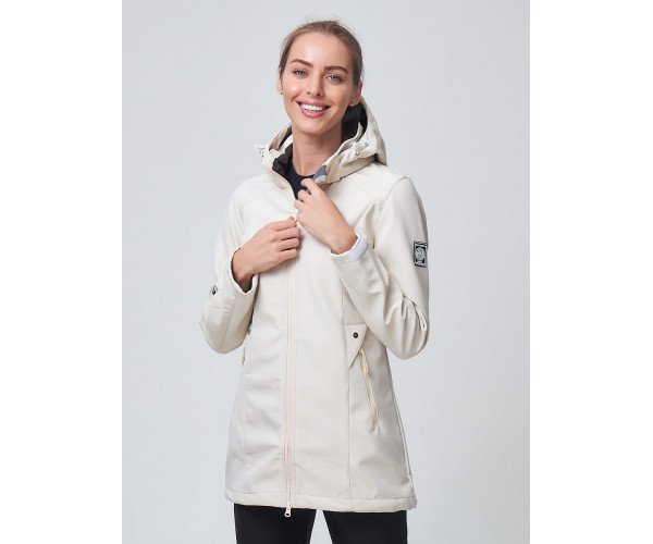 Костюм женский  бежевого цвета 02037B