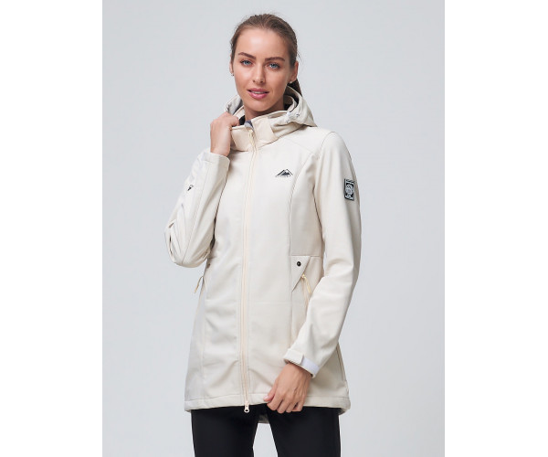 Костюм женский  бежевого цвета 02037B