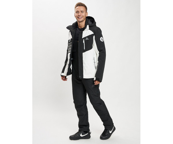 Горнолыжный костюм мужской белого цвета 077012Bl