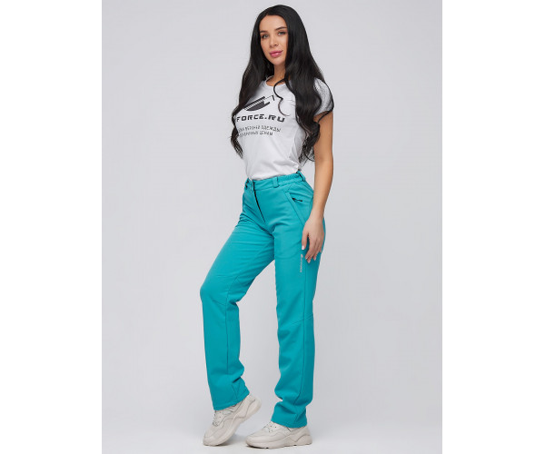 Женский осенний весенний костюм спортивный softshell фиолетового цвета 019221F