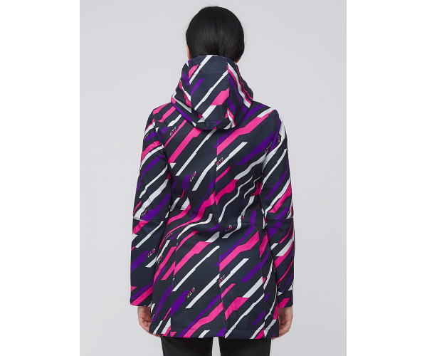 Женский осенний весенний костюм спортивный softshell фиолетового цвета 019221F