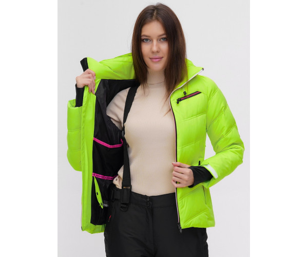 Горнолыжная куртка  салатового цвета 2081Sl
