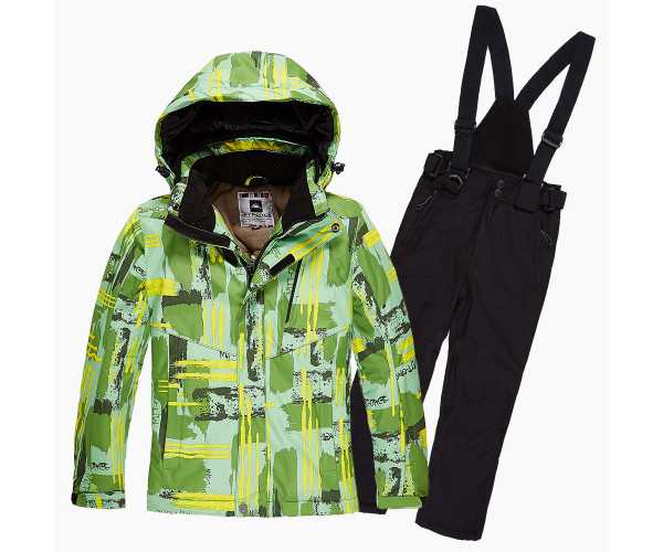 Подростковый для девочки зимний костюм горнолыжный салатового цвета 01774Sl