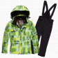 Подростковый для девочки зимний костюм горнолыжный салатового цвета 01774Sl