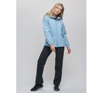 Костюм женский  голубого цвета 020014Gl