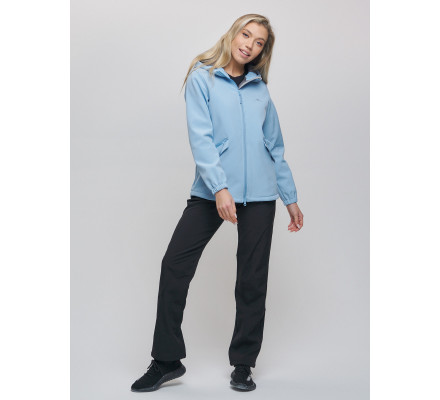 Костюм женский  голубого цвета 020014Gl