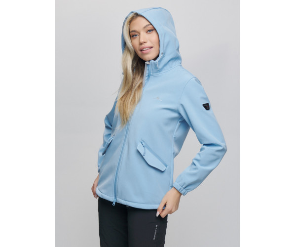 Костюм женский  голубого цвета 020014Gl