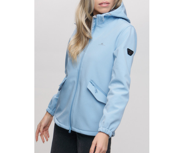 Ветровка  женская голубого цвета 20014-1Gl