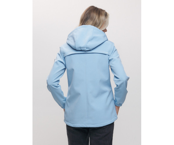Ветровка  женская голубого цвета 20014-1Gl