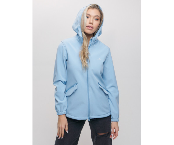 Ветровка  женская голубого цвета 20014-1Gl