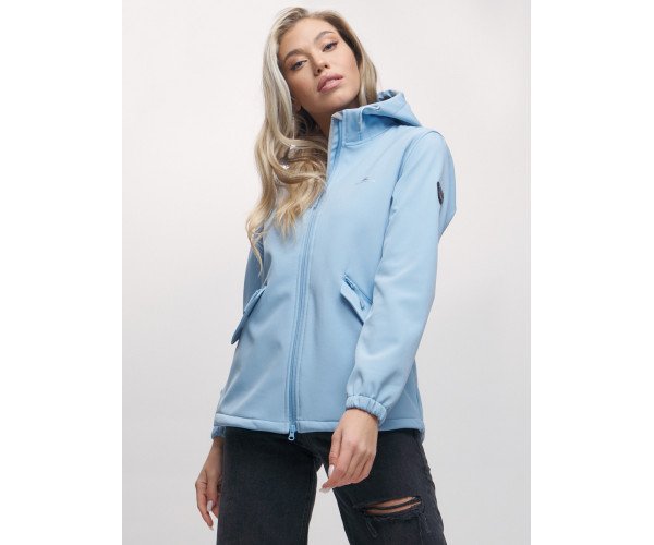 Ветровка  женская голубого цвета 20014-1Gl